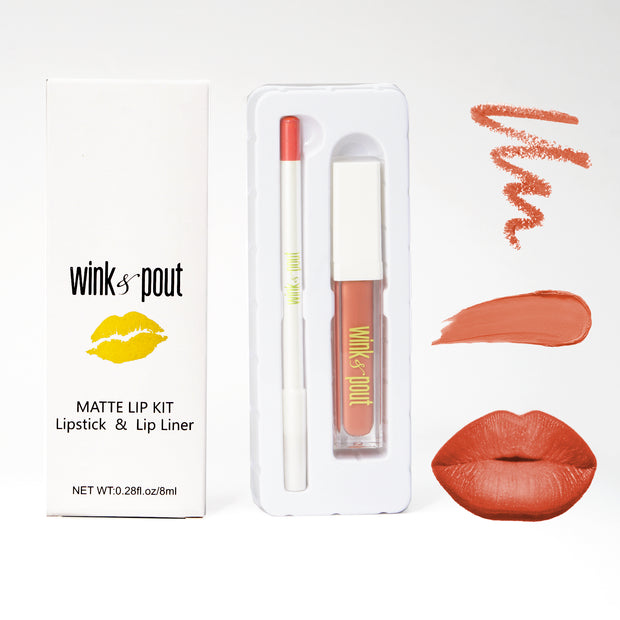 Lip Kit “Endearing” soft nude peach color
